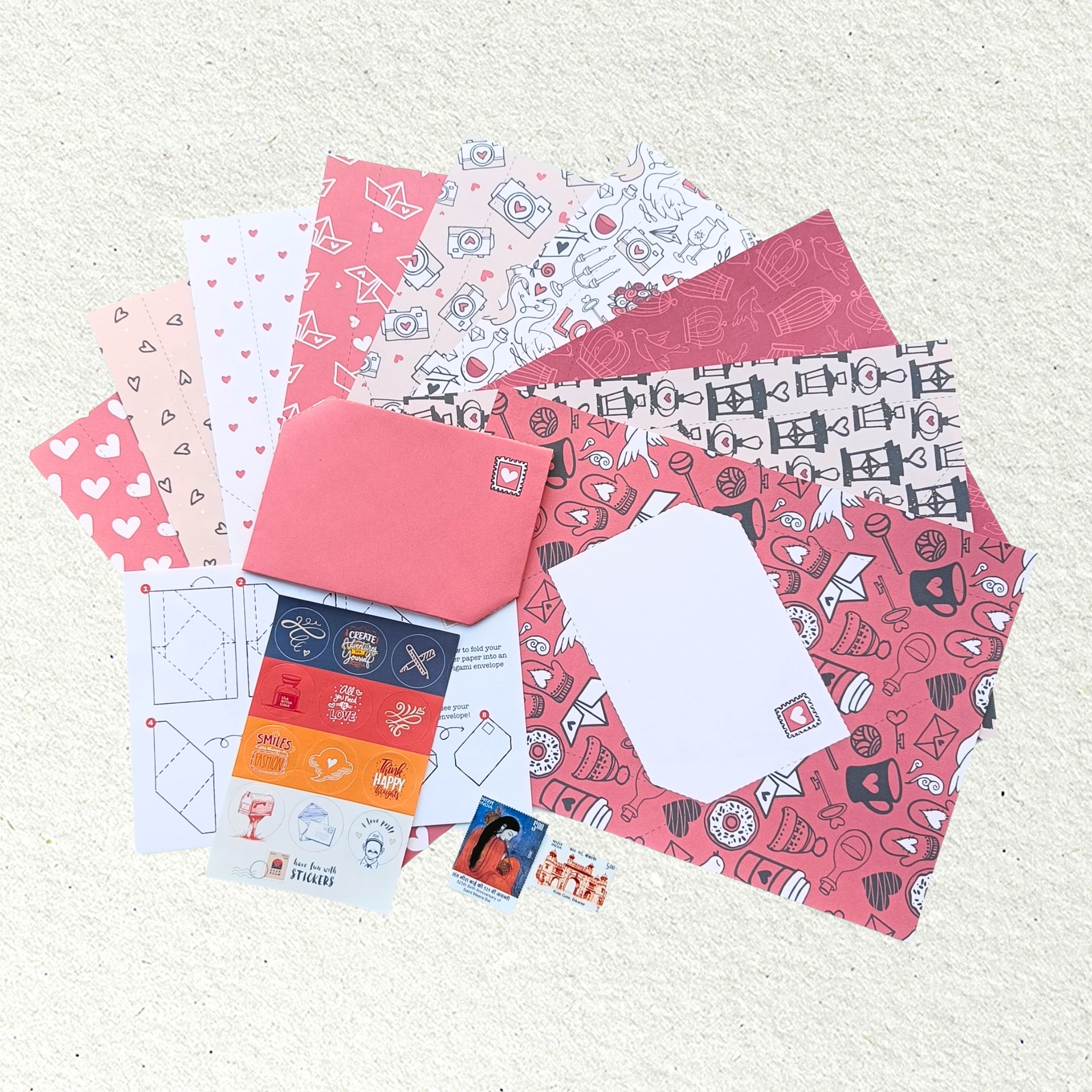 Valentine's Day Special Origami Letter Paper